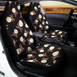Skull Fried Egg And Bacon Pattern Print Universal Fit Car Seat Covers 102422