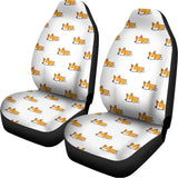 Sleeping Corgi Pattern Print Universal Fit Car Seat Covers 102422
