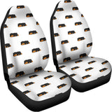 Sleeping Rottweiler Pattern Print Universal Fit Car Seat Covers 102422