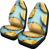 Sliced Pineapple Print Universal Fit Car Seat Covers 102422