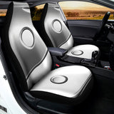 Sliver And White Yin Yang Print Universal Fit Car Seat Covers 102422