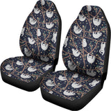 Sloth Family Pattern Print Universal Fit Car Seat Covers 102422
