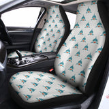 Smiley Shark Pattern Print Universal Fit Car Seat Covers 102422