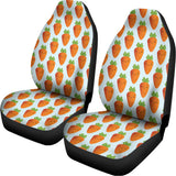 Smiling Carrot Pattern Print Universal Fit Car Seat Covers 102422