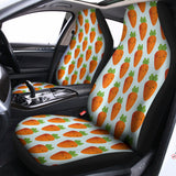 Smiling Carrot Pattern Print Universal Fit Car Seat Covers 102422