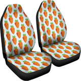 Smiling Carrot Pattern Print Universal Fit Car Seat Covers 102422