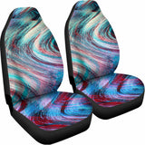 Smoke Psychedelic Trippy Print Universal Fit Car Seat Covers 102422