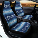 Snow Flower Knitted Pattern Print Universal Fit Car Seat Covers 102422
