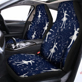 Snowflake Ballet Pattern Print Universal Fit Car Seat Covers 102422