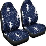 Snowflake Ballet Pattern Print Universal Fit Car Seat Covers 102422