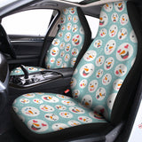 Snowman Emoji Pattern Print Universal Fit Car Seat Covers 102422