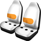 Snowman Face Print Universal Fit Car Seat Covers 102422