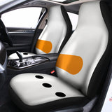 Snowman Face Print Universal Fit Car Seat Covers 102422