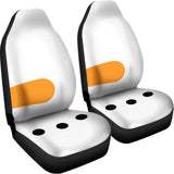 Snowman Face Print Universal Fit Car Seat Covers 102422