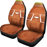 Softball Playing Field Print Universal Fit Car Seat Covers 102422