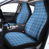Solf Blue Tattersall Pattern Print Universal Fit Car Seat Covers 102422