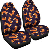 Space Fox Pattern Print Universal Fit Car Seat Covers 102422