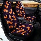 Space Fox Pattern Print Universal Fit Car Seat Covers 102422