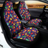 Space Rockets Pattern Print Universal Fit Car Seat Covers 102422
