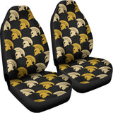 Spartan Warrior Helmet Pattern Print Universal Fit Car Seat Covers 102422