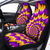 Spiral Expansion Moving Optical Illusion Universal Fit Car Seat Covers 102422