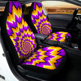 Spiral Expansion Moving Optical Illusion Universal Fit Car Seat Covers 102422