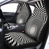 Spiral Illusory Motion Print Universal Fit Car Seat Covers 102422