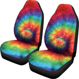 Spiral Tie Dye Print Universal Fit Car Seat Covers 102422