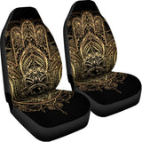 Spiritual Hamsa Hand Of Fatima Print Universal Fit Car Seat Covers 102422
