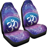 Spiritual Om Mandala Print Universal Fit Car Seat Covers 102422
