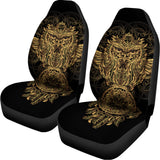 Spiritual Owl With Dreamcatcher Print Universal Fit Car Seat Covers 102422