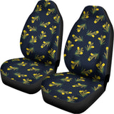Spring Daffodil Flower Pattern Print Universal Fit Car Seat Covers 102422