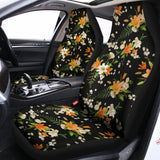 Spring Lily Flowers Pattern Print Universal Fit Car Seat Covers 102422