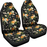 Spring Lily Flowers Pattern Print Universal Fit Car Seat Covers 102422