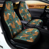 Squirrel Knitted Pattern Print Universal Fit Car Seat Covers 102422
