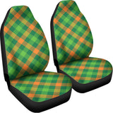St. Patrick's Day Buffalo Pattern Print Universal Fit Car Seat Covers 102422
