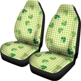 St. Patrick's Day Buffalo Plaid Print Universal Fit Car Seat Covers 102422