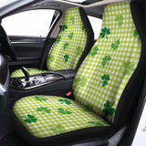 St. Patrick's Day Buffalo Plaid Print Universal Fit Car Seat Covers 102422
