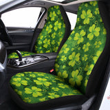 St. Patrick's Day Shamrock Pattern Print Universal Fit Car Seat Covers 102422