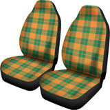 St. Patrick's Day Stewart Plaid Print Universal Fit Car Seat Covers 102422
