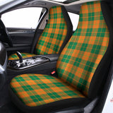St. Patrick's Day Stewart Plaid Print Universal Fit Car Seat Covers 102422
