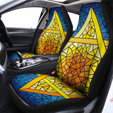 Stained Glass Star of David Print Universal Fit Car Seat Covers 102422