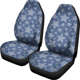 Star Denim Jeans Pattern Print Universal Fit Car Seat Covers 102422