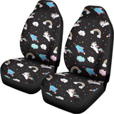 Star Space Unicorn Pattern Print Universal Fit Car Seat Covers 102422