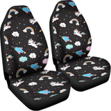 Star Space Unicorn Pattern Print Universal Fit Car Seat Covers 102422