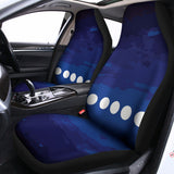 Starry Sky Lunar Phase Print Universal Fit Car Seat Covers 102422