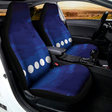 Starry Sky Lunar Phase Print Universal Fit Car Seat Covers 102422