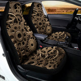 Steampunk Brass Gears And Cogs Print Universal Fit Car Seat Covers 102422