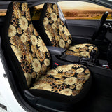 Steampunk Chamomile Pattern Print Universal Fit Car Seat Covers 102422