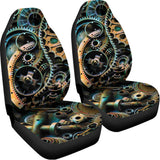 Steampunk Cogs And Gears Print Universal Fit Car Seat Covers 102422